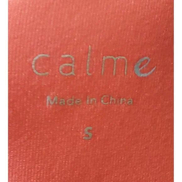 Calme By Johnny Was Womens Effect Draped Racer Back Tank Coral Pink Size Small - Picture 3 of 10